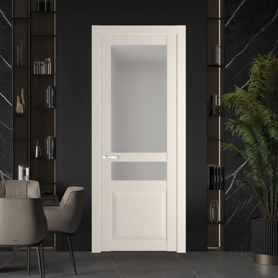 Межкомнатная дверь ProfilDoors 1.5.4 PD цвет Кремовая Магнолия вставка Матовое