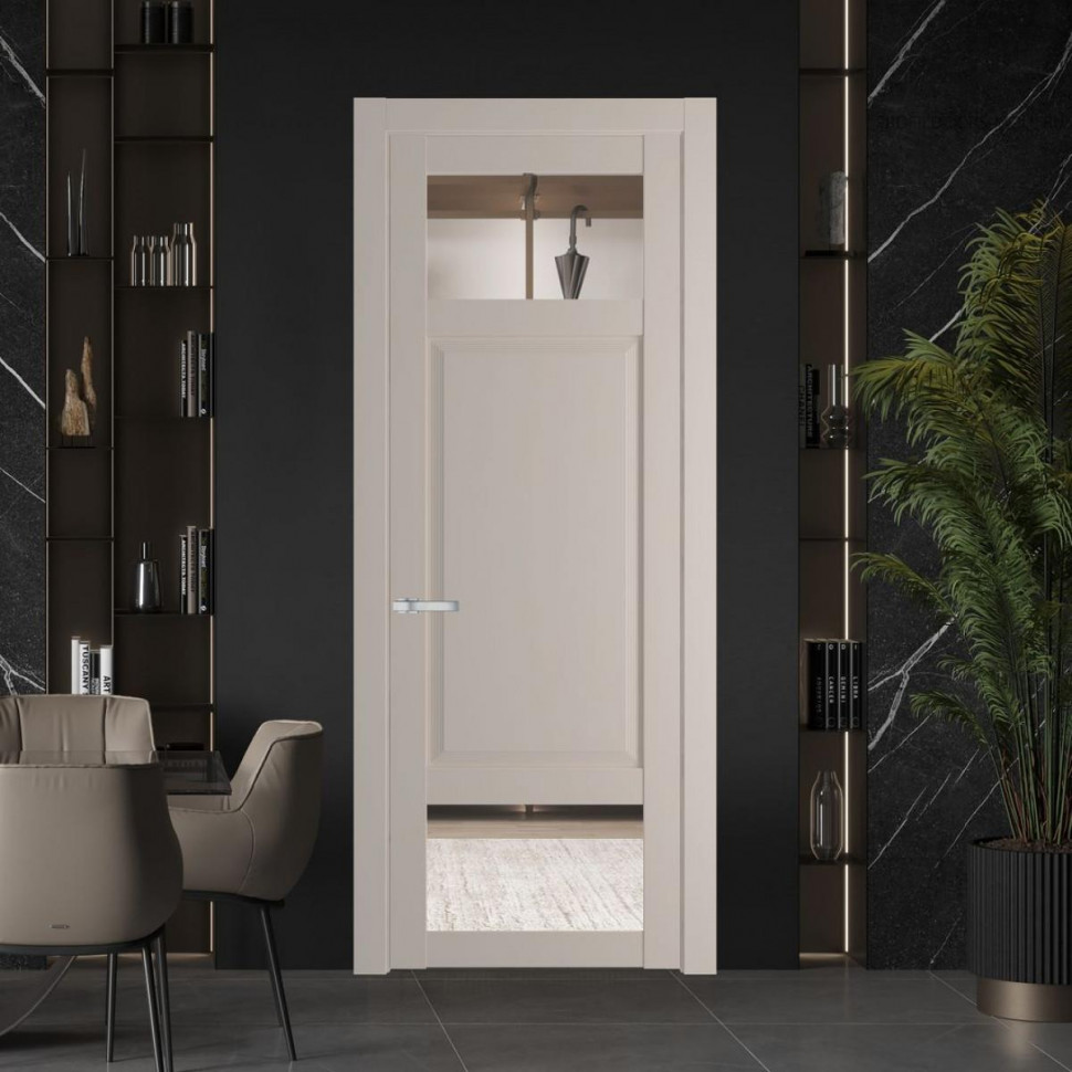 Межкомнатная дверь ProfilDoors 2.3.4 PD цвет Сэнд вставка Прозрачное