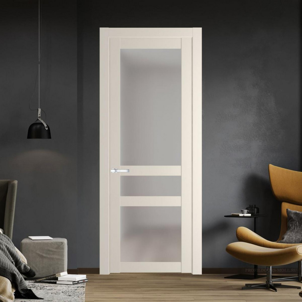 Межкомнатная дверь ProfilDoors 1.5.2 PD цвет Кремовая Магнолия вставка Матовое