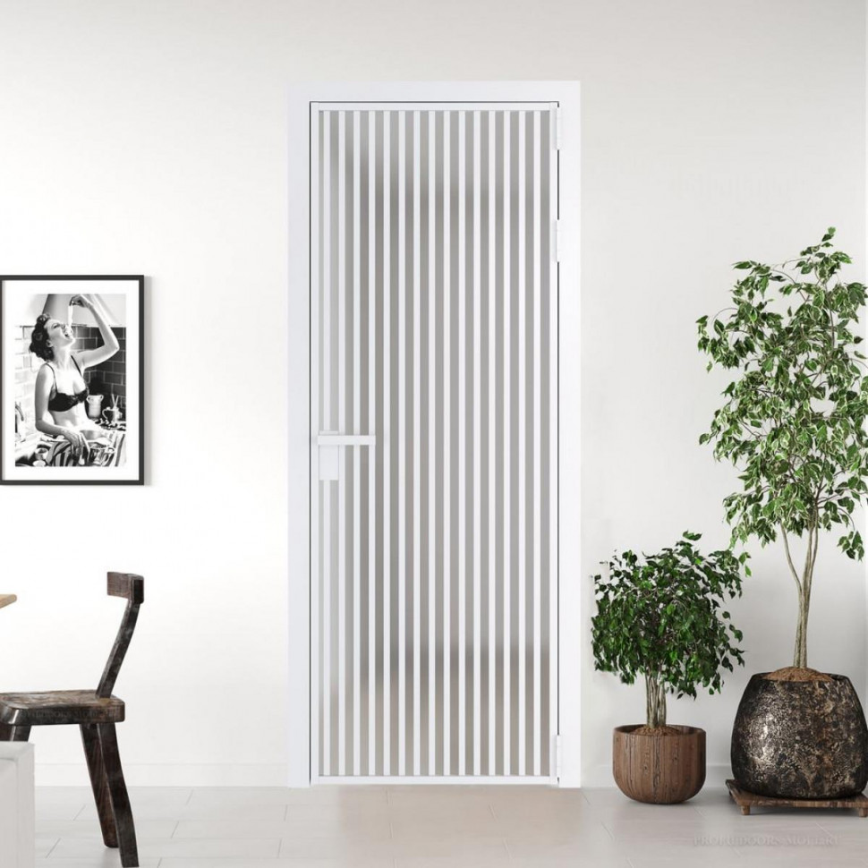 Межкомнатная дверь ProfilDoors 11 AG стекло Матовое цвет профиля Вайт