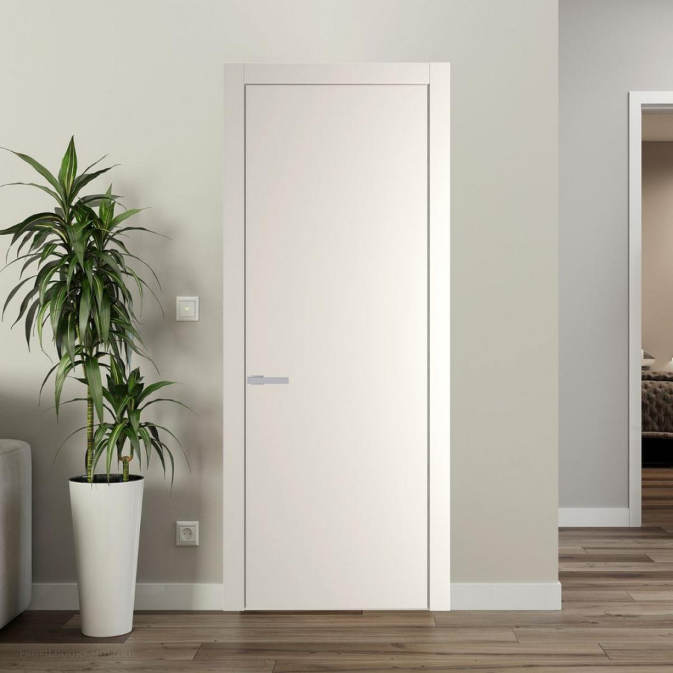 Межкомнатная дверь ProfilDoors 1 PW Перламутр белый Глухая