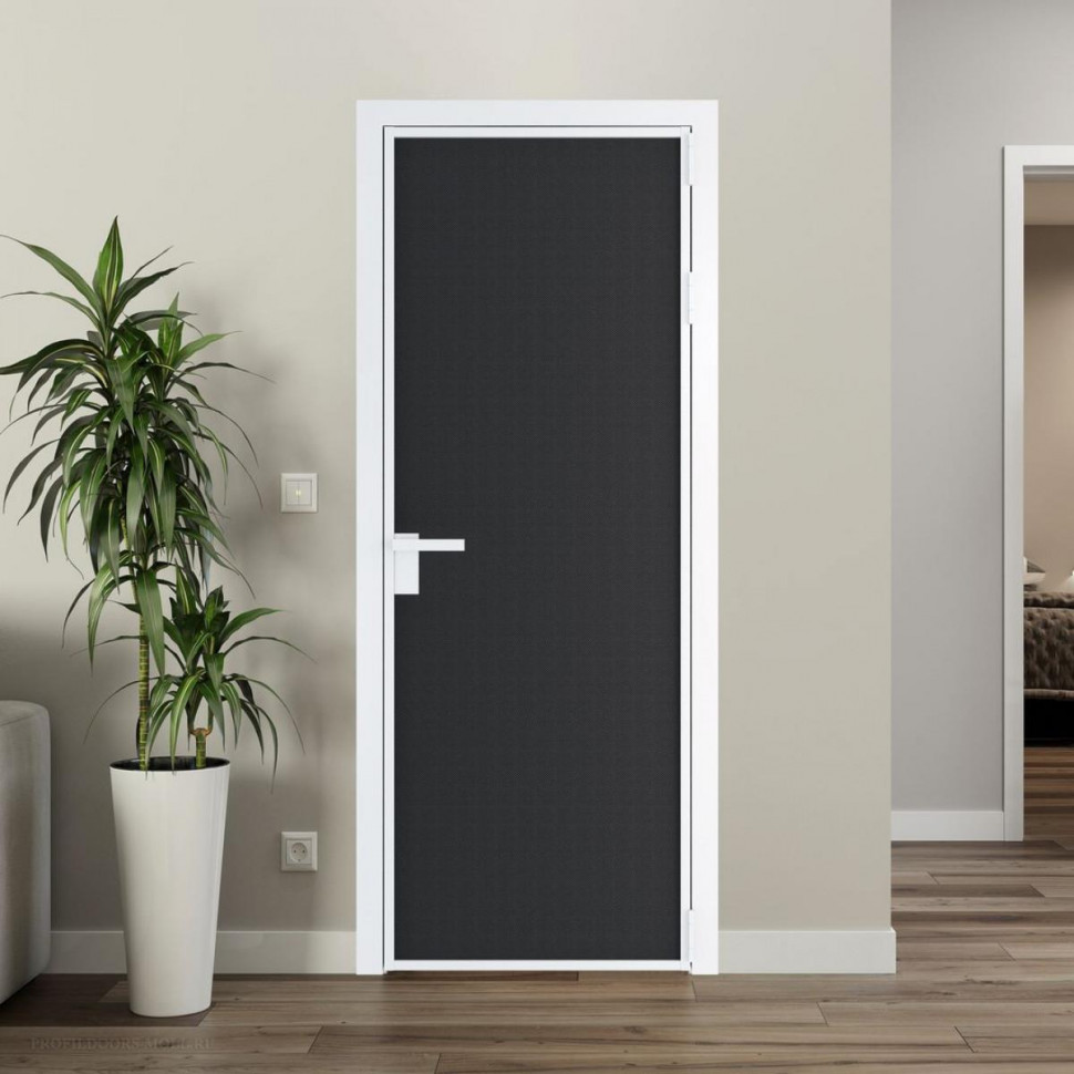 Межкомнатная дверь ProfilDoors 1 AP цвет Блэк элегант профиль Вайт
