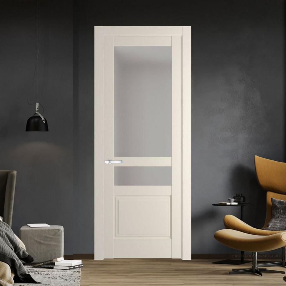 Межкомнатная дверь ProfilDoors 3.5.4 PD цвет Кремовая Магнолия вставка Матовое