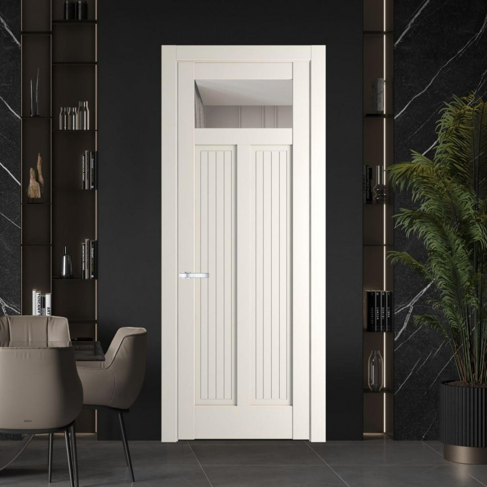 Межкомнатная дверь ProfilDoors 3.4.2PM Перламутр белый Прозрачное