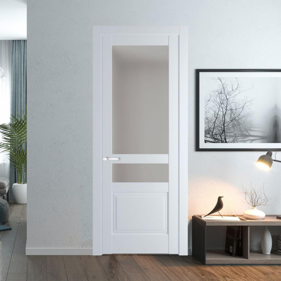 Межкомнатная дверь ProfilDoors 3.5.4 PD цвет Вайт вставка Матовое