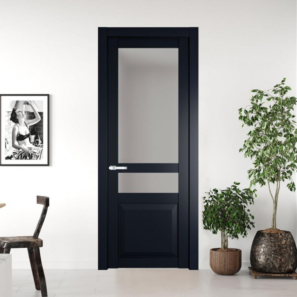 Межкомнатная дверь ProfilDoors 1.5.4 PD цвет Нэви Блу вставка Матовое