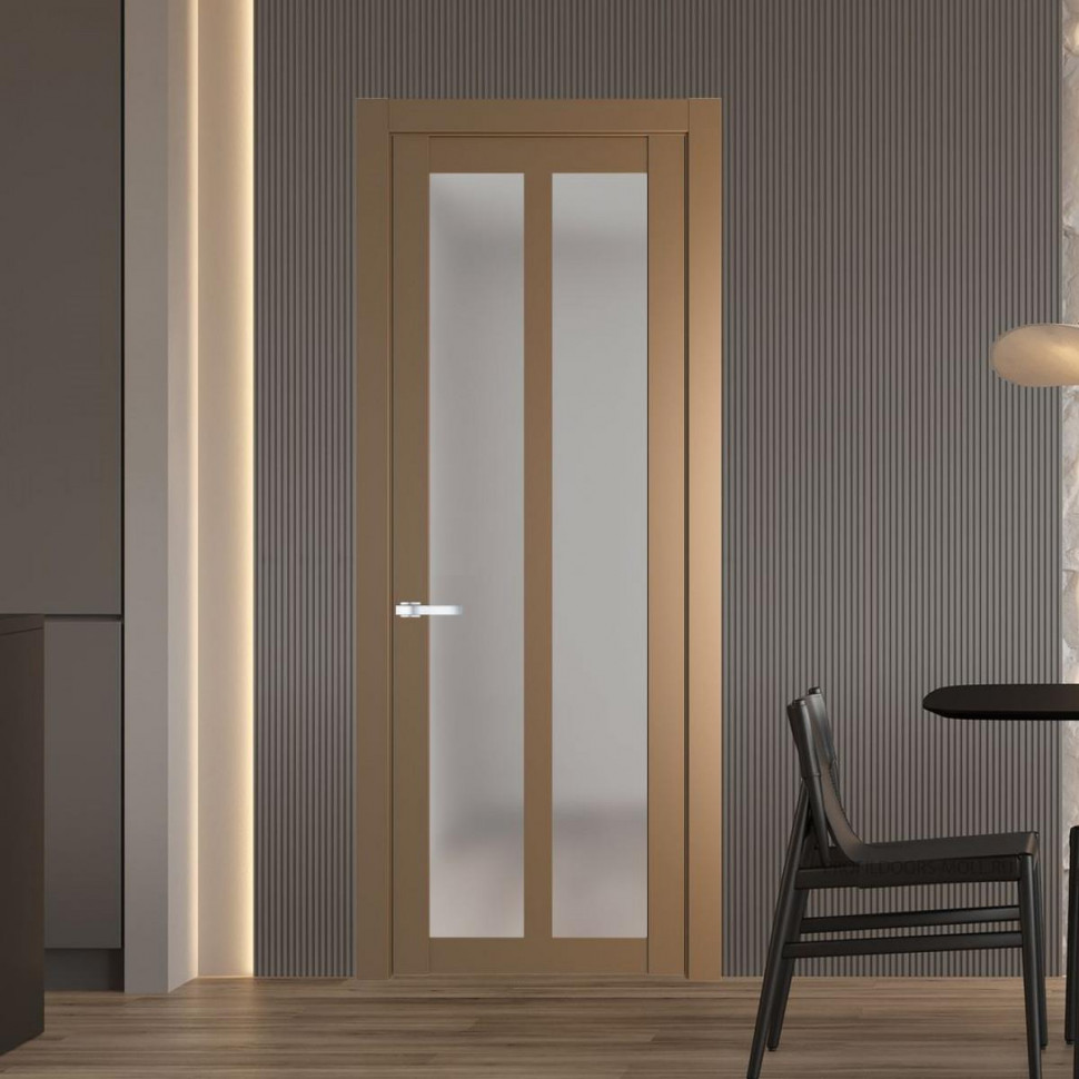 Межкомнатная дверь ProfilDoors 1.7.2 PD цвет Перламутр золото вставка Матовое