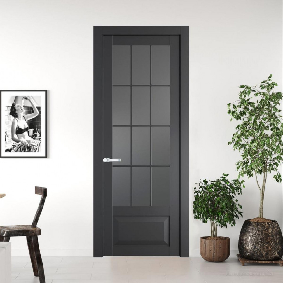 Межкомнатная дверь ProfilDoors 1.2.2 (р.12) PD цвет Графит вставка Графит