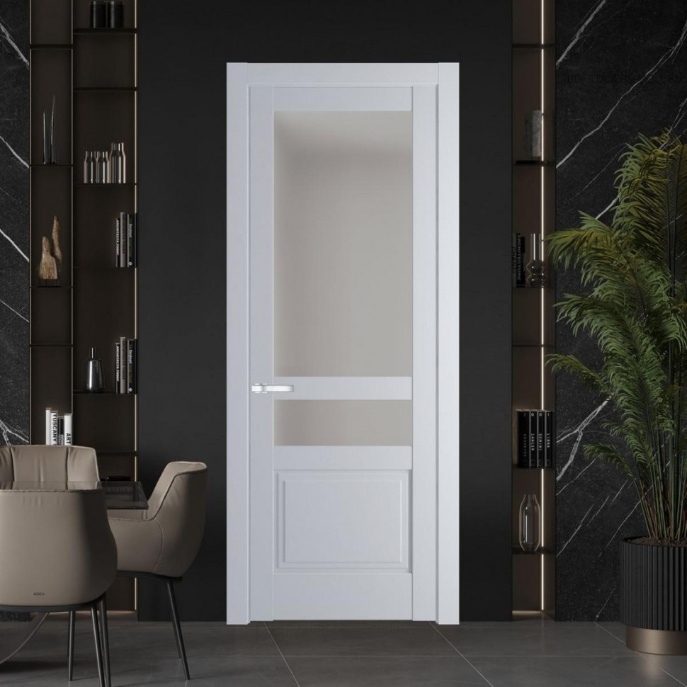 Межкомнатная дверь ProfilDoors 3.5.4 PD цвет Лайт Грей вставка Матовое