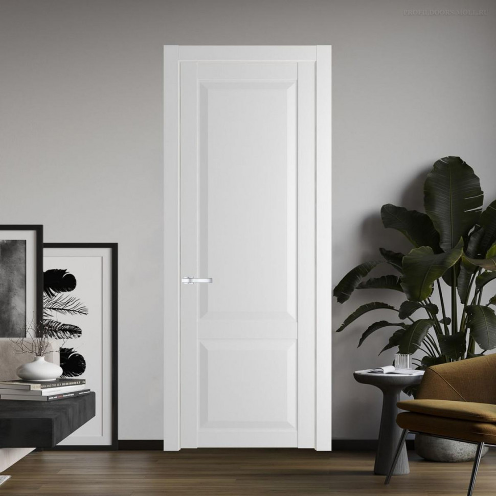 Межкомнатная дверь ProfilDoors 1.2.1 PD цвет Крем Вайт вставка Глухая