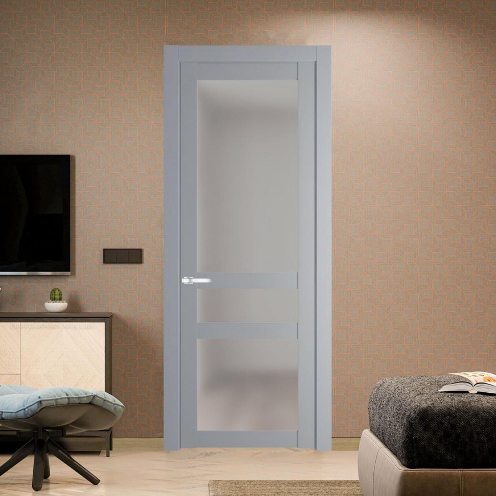 Межкомнатная дверь ProfilDoors 1.5.2 PD цвет Смоки вставка Матовое