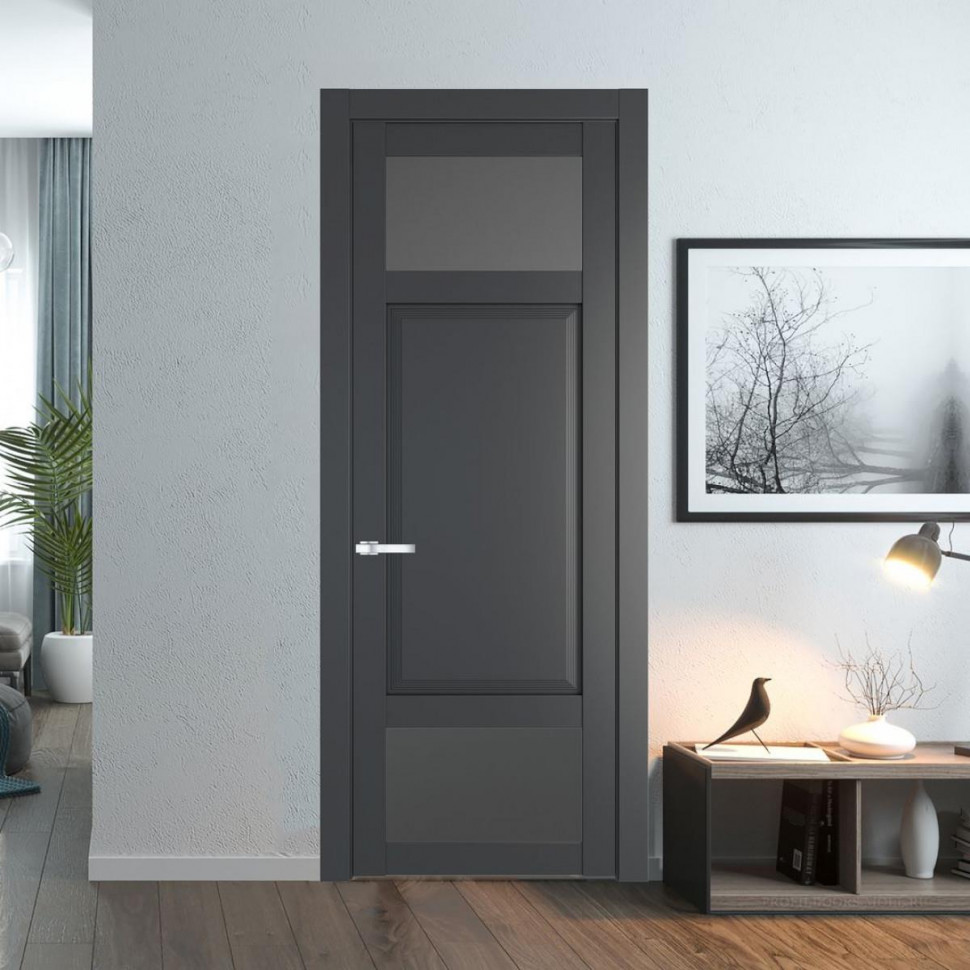 Межкомнатная дверь ProfilDoors 2.3.4 PD цвет Графит вставка Графит