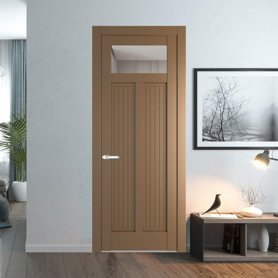 Межкомнатная дверь ProfilDoors 3.4.2PM Перламутр золото Прозрачное