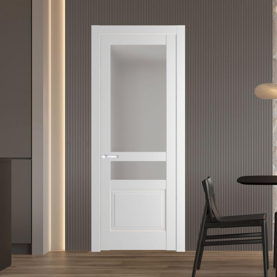 Межкомнатная дверь ProfilDoors 3.5.4 PD цвет Крем Вайт вставка Матовое
