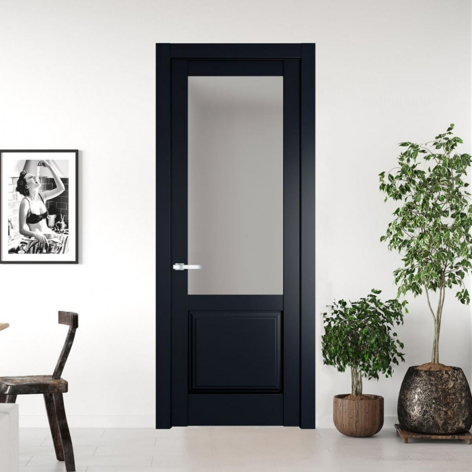 Межкомнатная дверь ProfilDoors 4.2.2 PD цвет Нэви Блу вставка Матовое