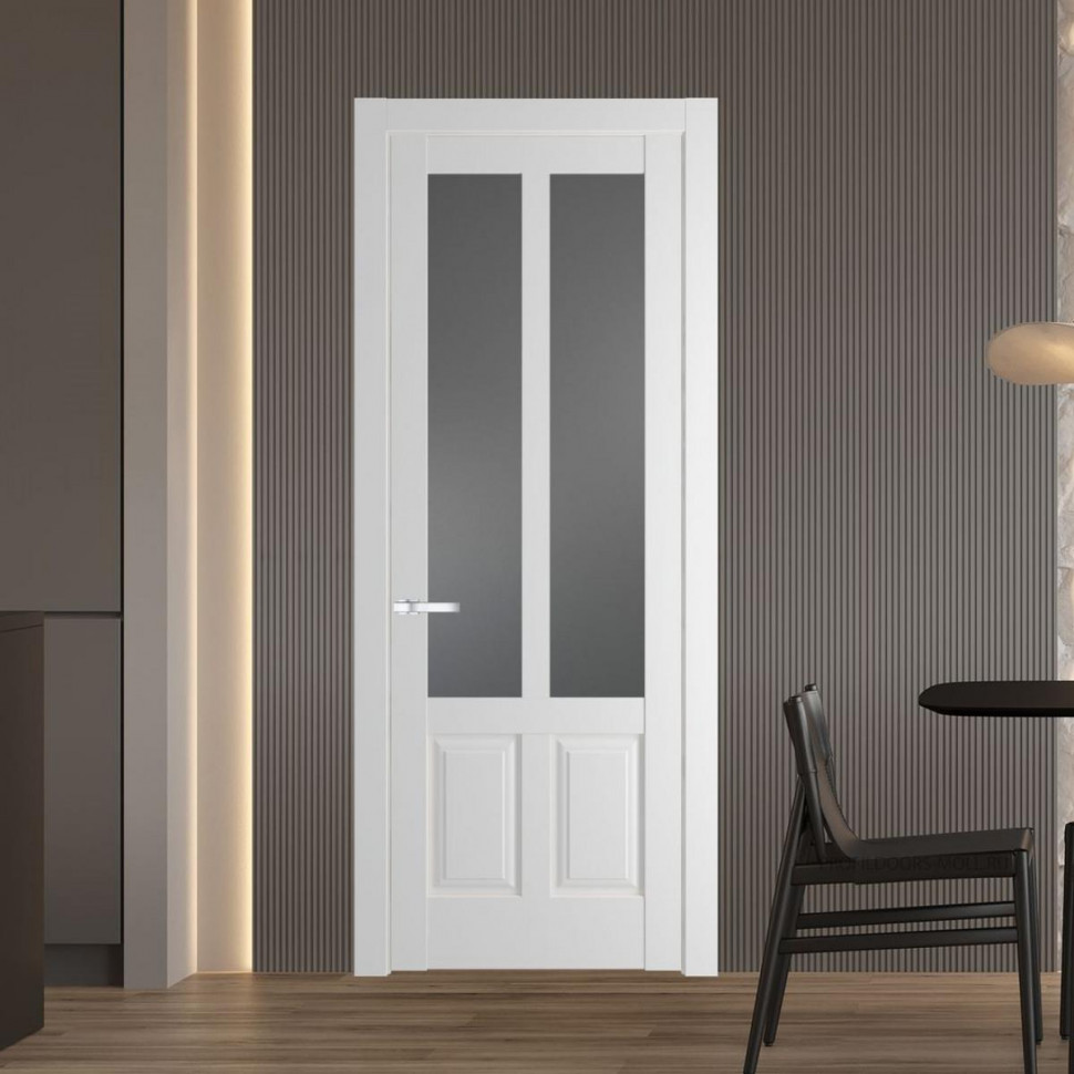 Межкомнатная дверь ProfilDoors 4.8.2 PD цвет Крем Вайт вставка Графит