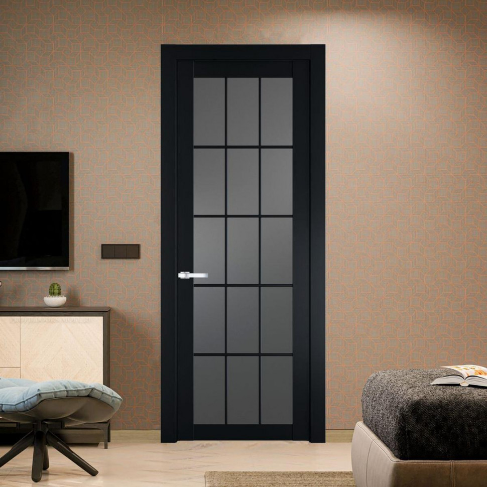 Межкомнатная дверь ProfilDoors 1.1.2 (р.15) PD цвет Блэк вставка Графит