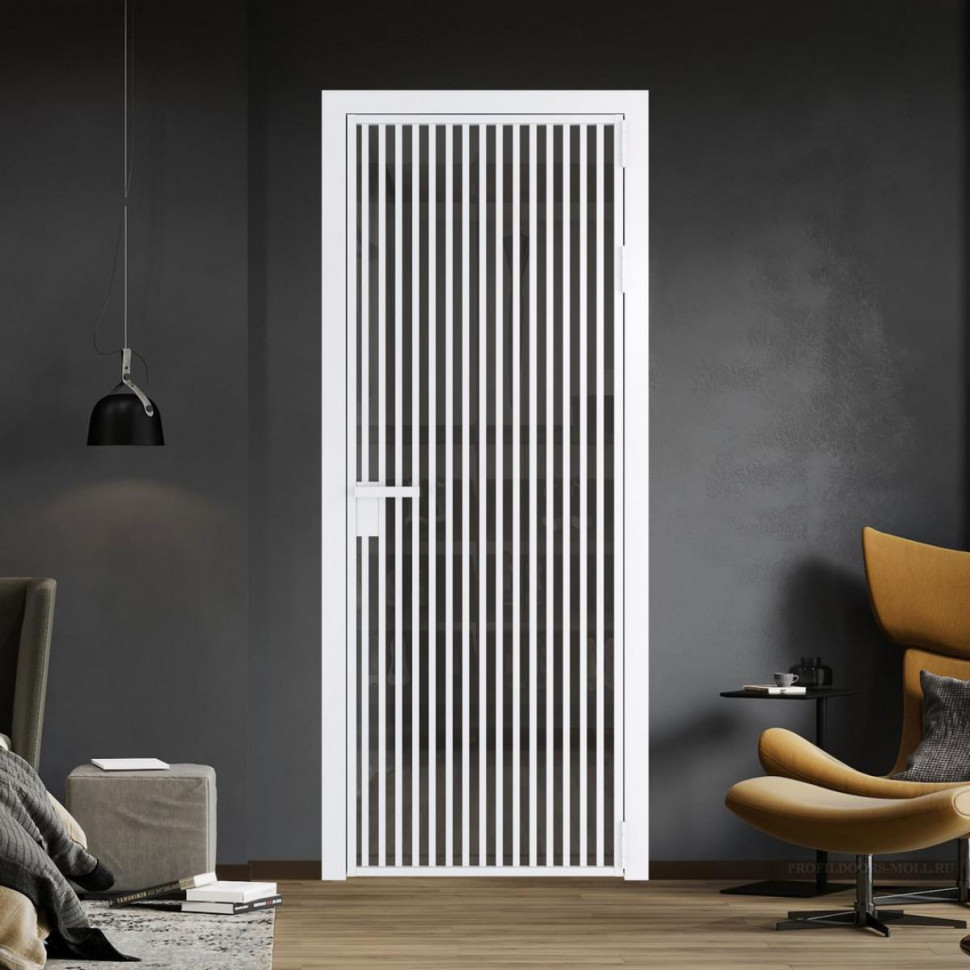 Межкомнатная дверь ProfilDoors 11 AG стекло Тонированное цвет профиля Вайт