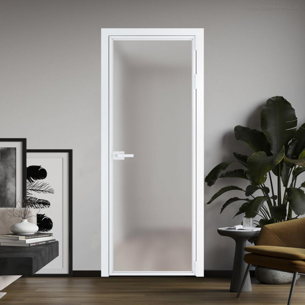Межкомнатная дверь ProfilDoors 1 AX Матовое профиль Вайт
