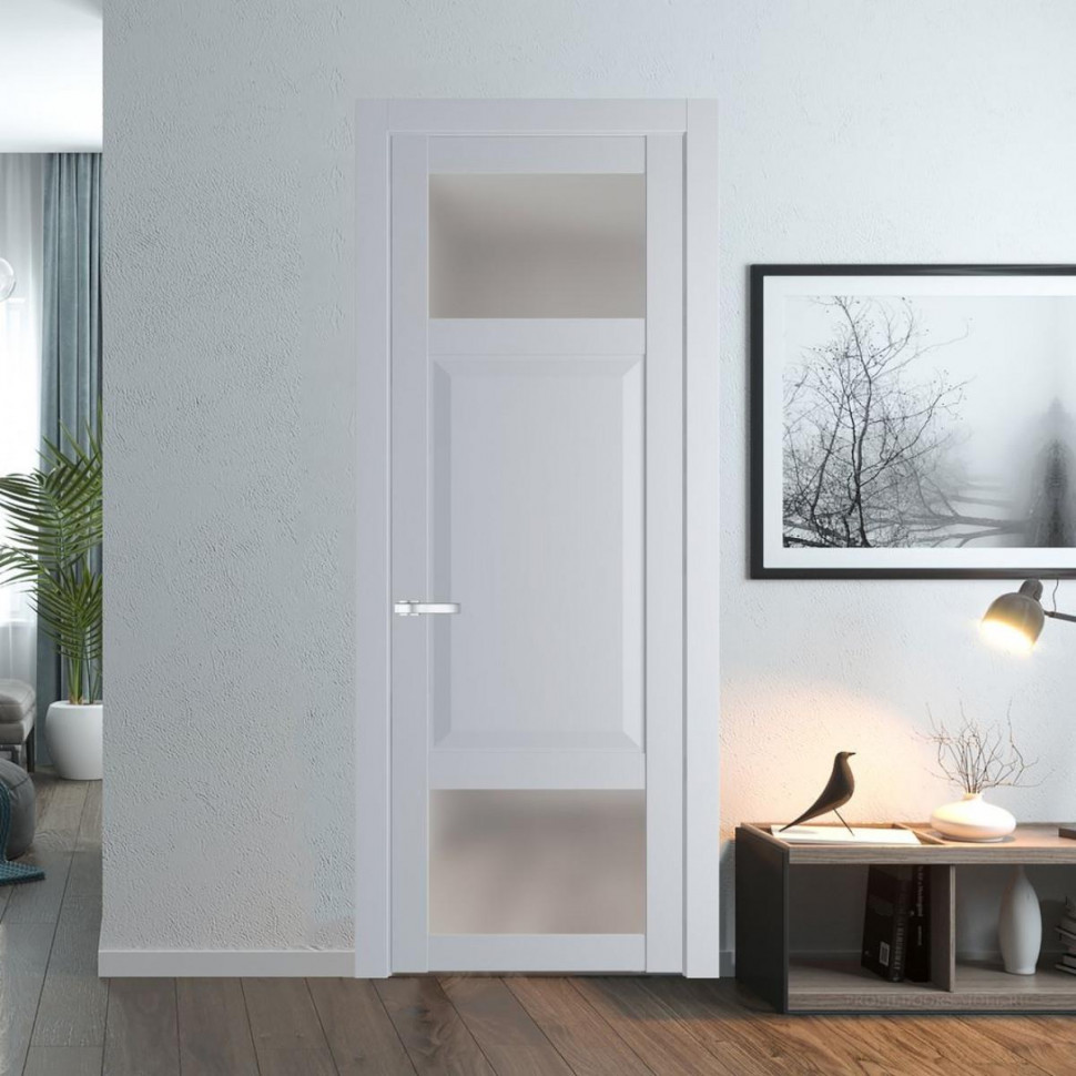 Межкомнатная дверь ProfilDoors 1.3.4 PD цвет Лайт Грей вставка Матовое