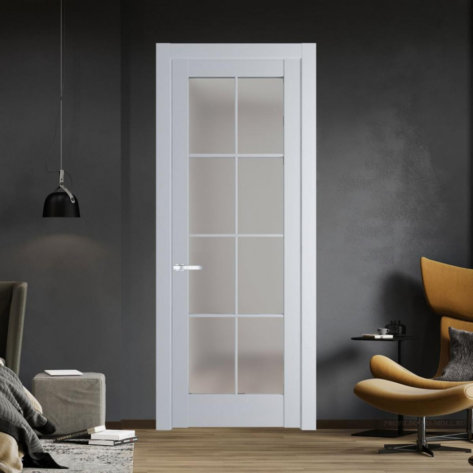 Межкомнатная дверь ProfilDoors 4.1.2 (р.8) PD цвет Лайт Грей вставка Матовое