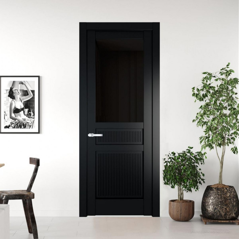 Межкомнатная дверь ProfilDoors 2.3.2PM Блэк Черное тонированное