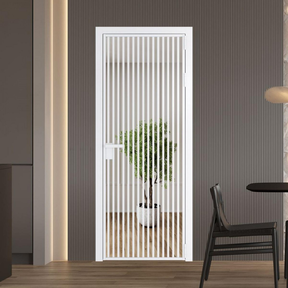 Межкомнатная дверь ProfilDoors 11 AG стекло Зеркало цвет профиля Вайт