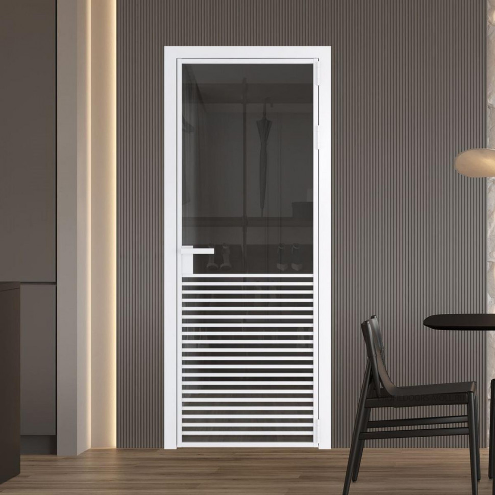 Межкомнатная дверь ProfilDoors 16 AG стекло Тонированное цвет профиля Вайт