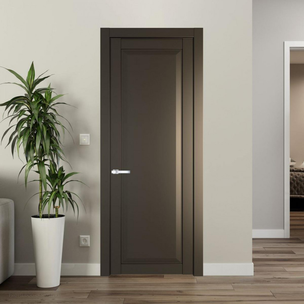 Межкомнатная дверь ProfilDoors 1.1.1 PD цвет Перламутр бронза вставка Глухая