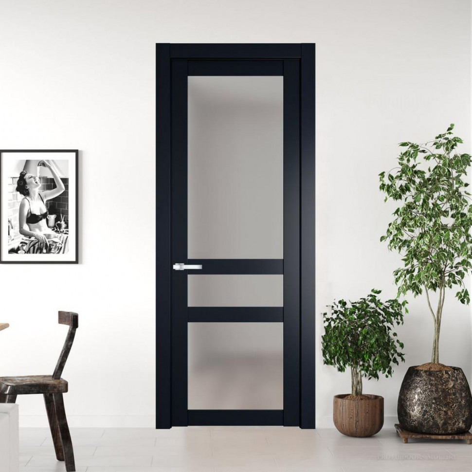 Межкомнатная дверь ProfilDoors 1.5.2 PD цвет Нэви Блу вставка Матовое