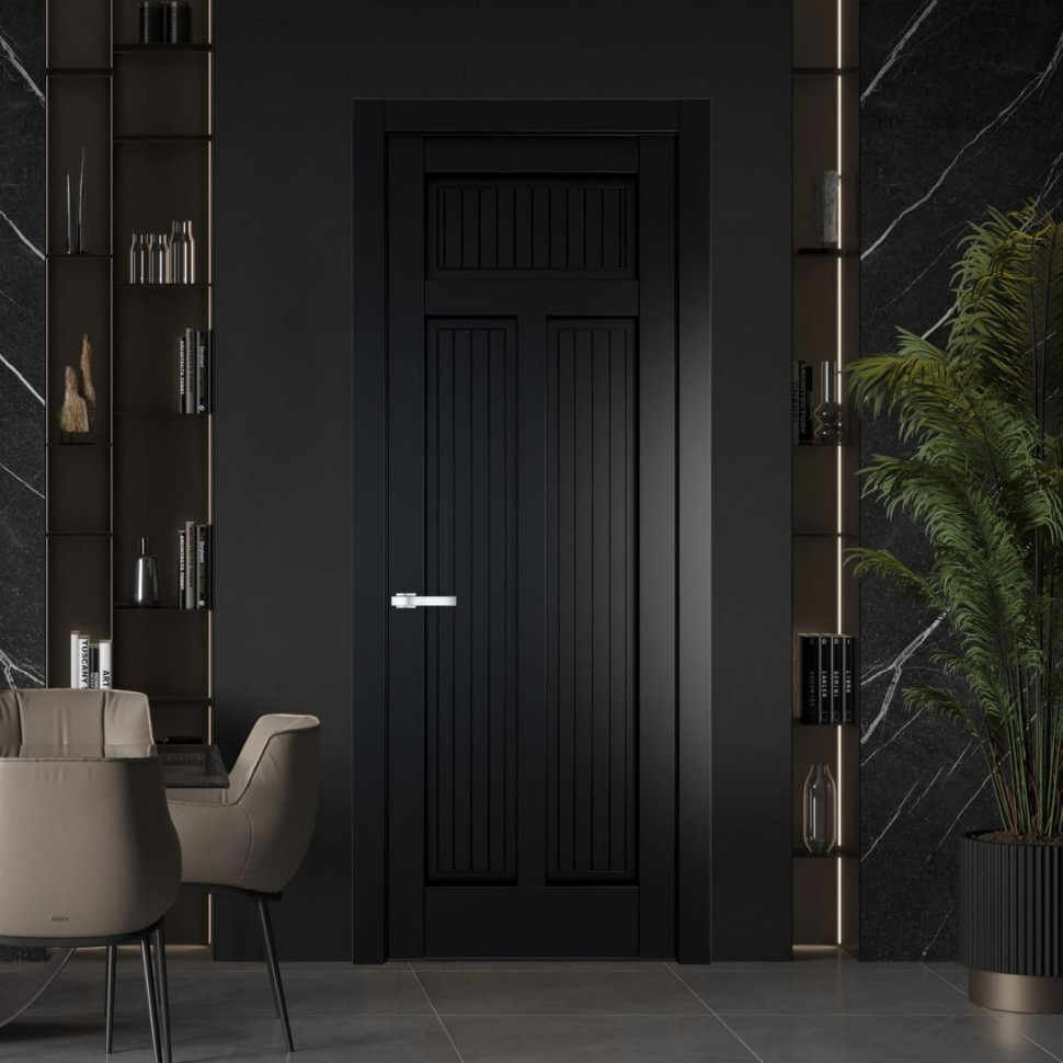 Межкомнатная дверь ProfilDoors 3.4.1 PM Блэк Глухая