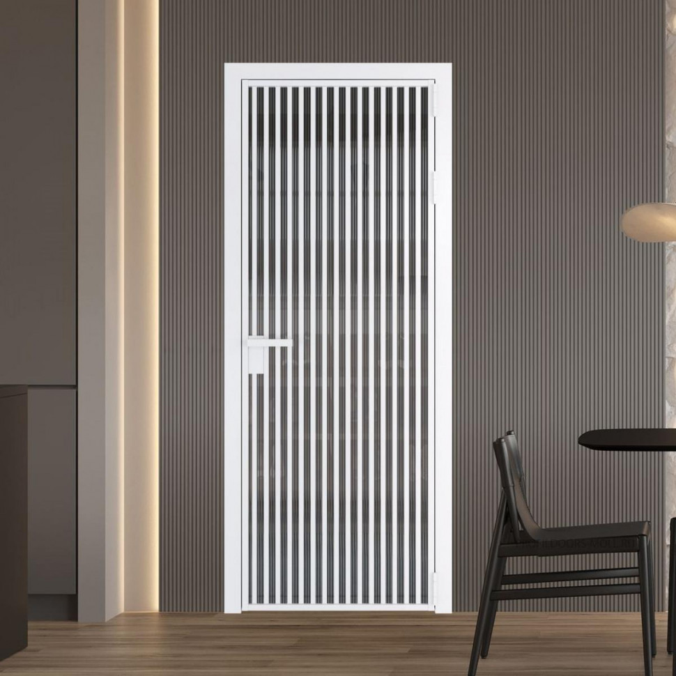 Межкомнатная дверь ProfilDoors 11 AG стекло Мору тонированное цвет профиля Вайт