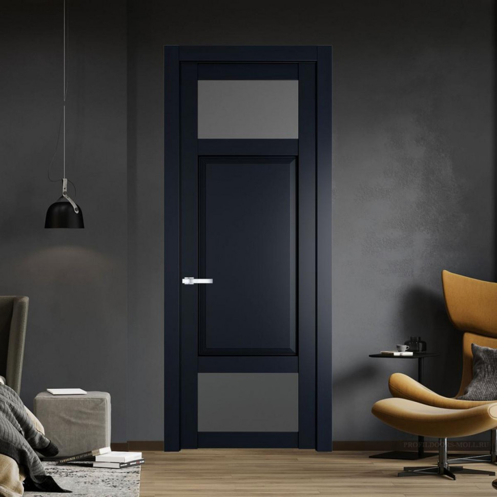 Межкомнатная дверь ProfilDoors 2.3.4 PD цвет Нэви Блу вставка Графит