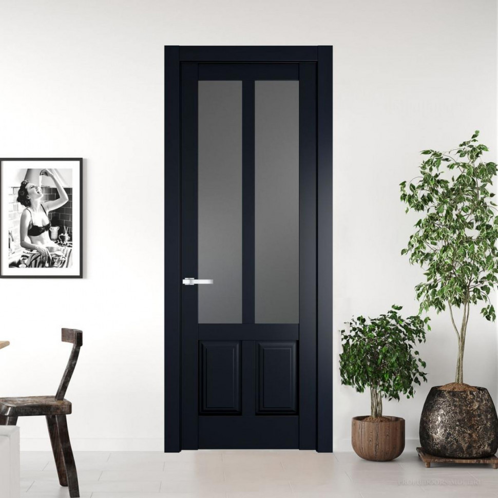 Межкомнатная дверь ProfilDoors 4.8.2 PD цвет Нэви Блу вставка Графит
