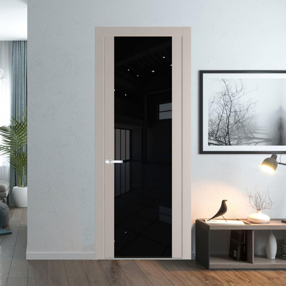 Межкомнатная дверь ProfilDoors 1.13P Сэнд Черный триплекс