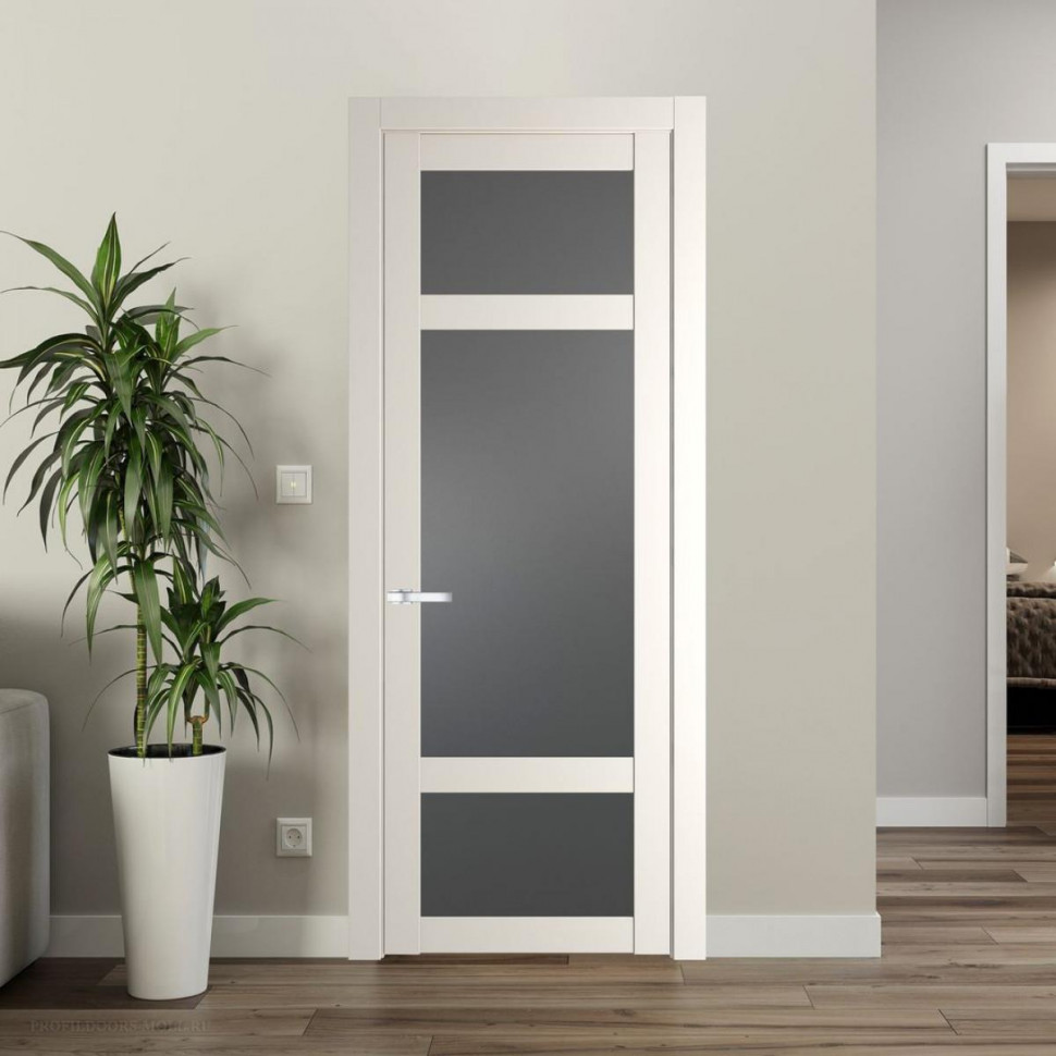 Межкомнатная дверь ProfilDoors 2.3.2 PD цвет Перламутр белый вставка Графит