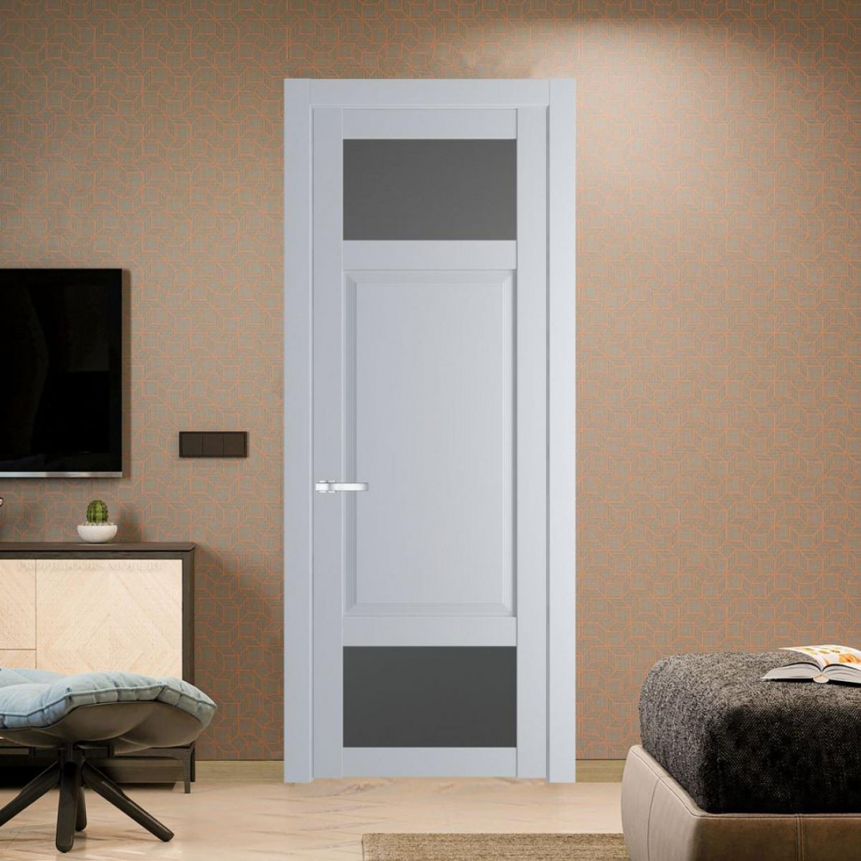 Межкомнатная дверь ProfilDoors 2.3.4 PD цвет Лайт Грей вставка Графит