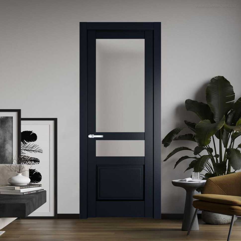 Межкомнатная дверь ProfilDoors 3.5.4 PD цвет Нэви Блу вставка Матовое