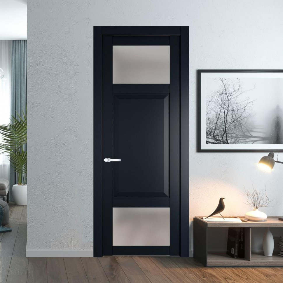Межкомнатная дверь ProfilDoors 1.3.4 PD цвет Нэви Блу вставка Матовое