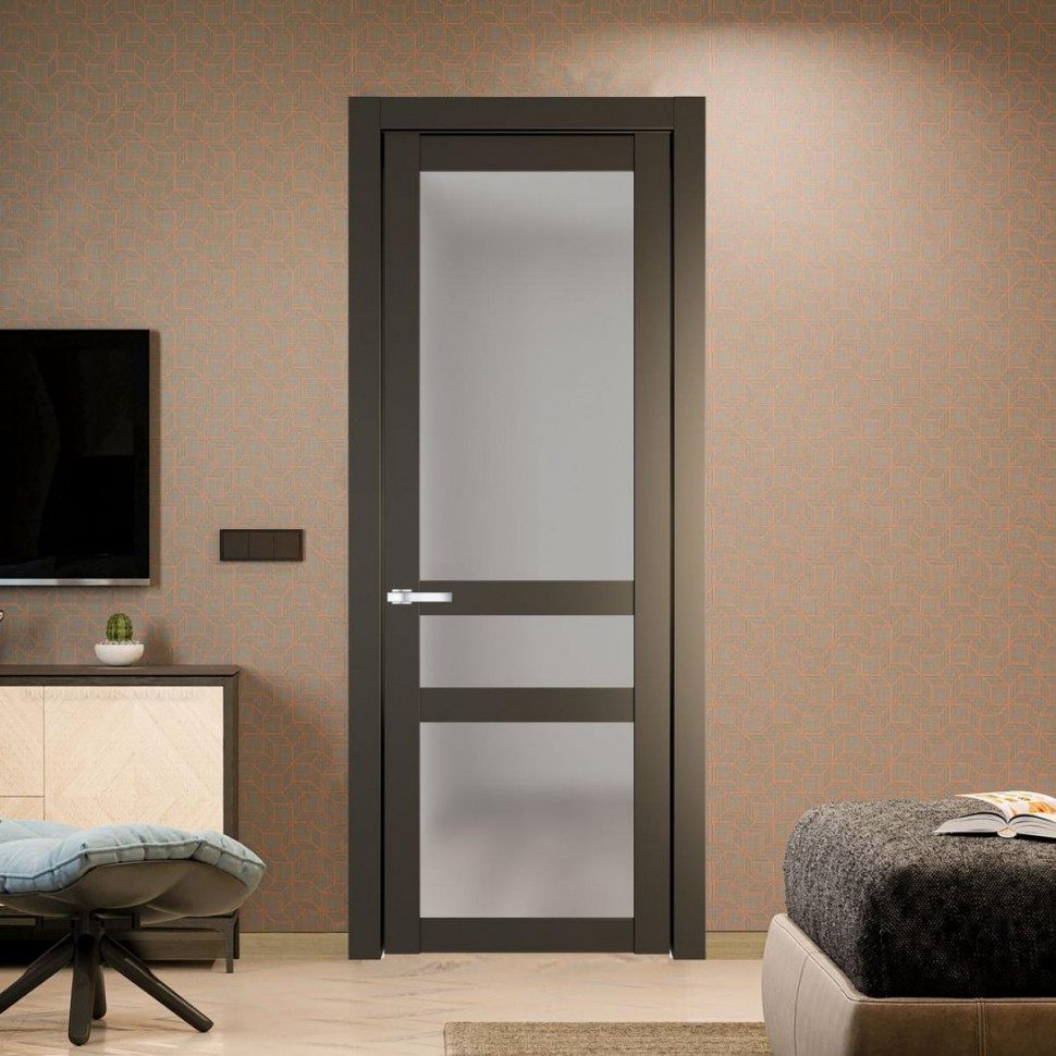 Межкомнатная дверь ProfilDoors 1.5.2 PD цвет Перламутр бронза вставка Матовое