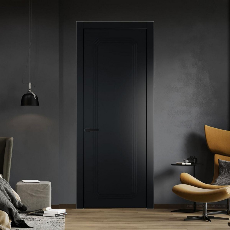 Межкомнатная дверь ProfilDoors 32 PW Блэк Глухая