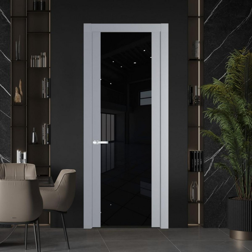 Межкомнатная дверь ProfilDoors 1.13P Смоки Черный триплекс
