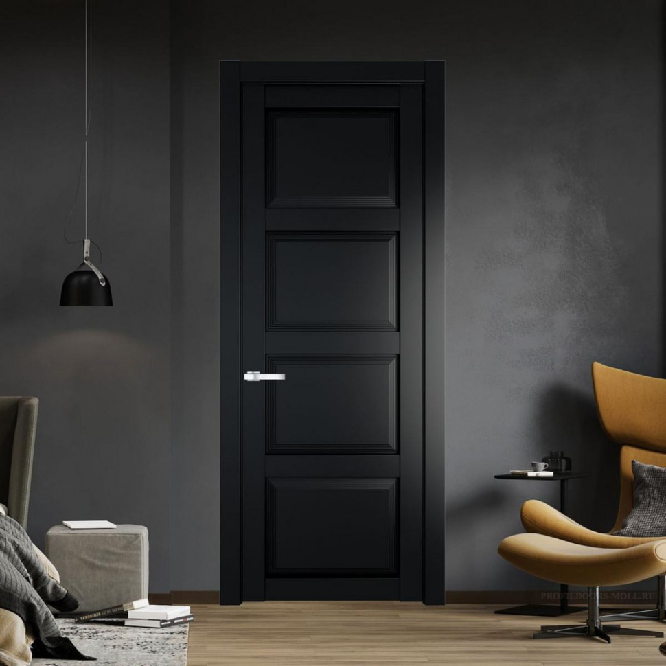 Межкомнатная дверь ProfilDoors 2.4.1 PD цвет Блэк вставка Глухая
