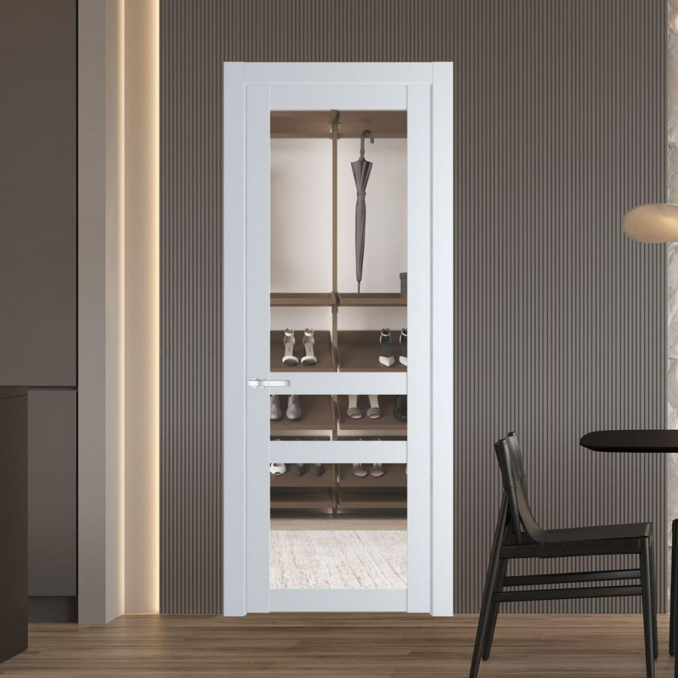 Межкомнатная дверь ProfilDoors 1.5.2 PD цвет Вайт вставка Прозрачное