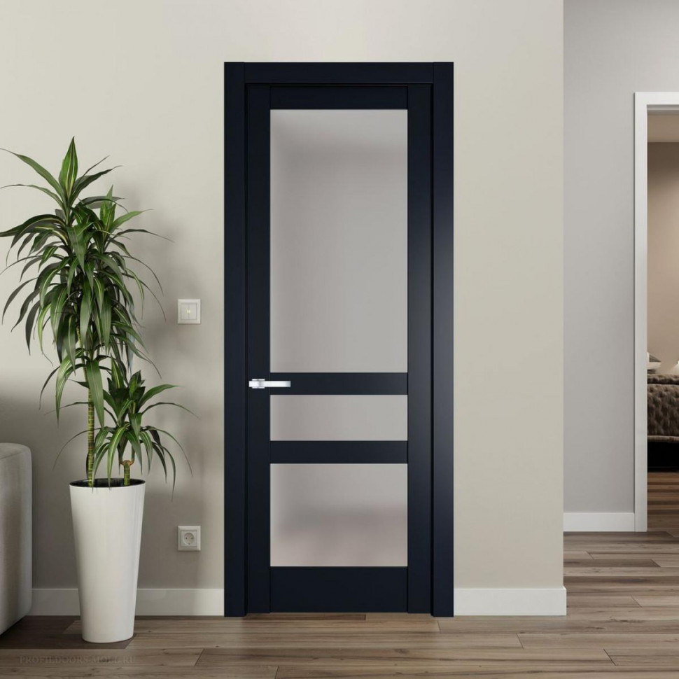 Межкомнатная дверь ProfilDoors 3.5.2 PD цвет Нэви Блу вставка Матовое