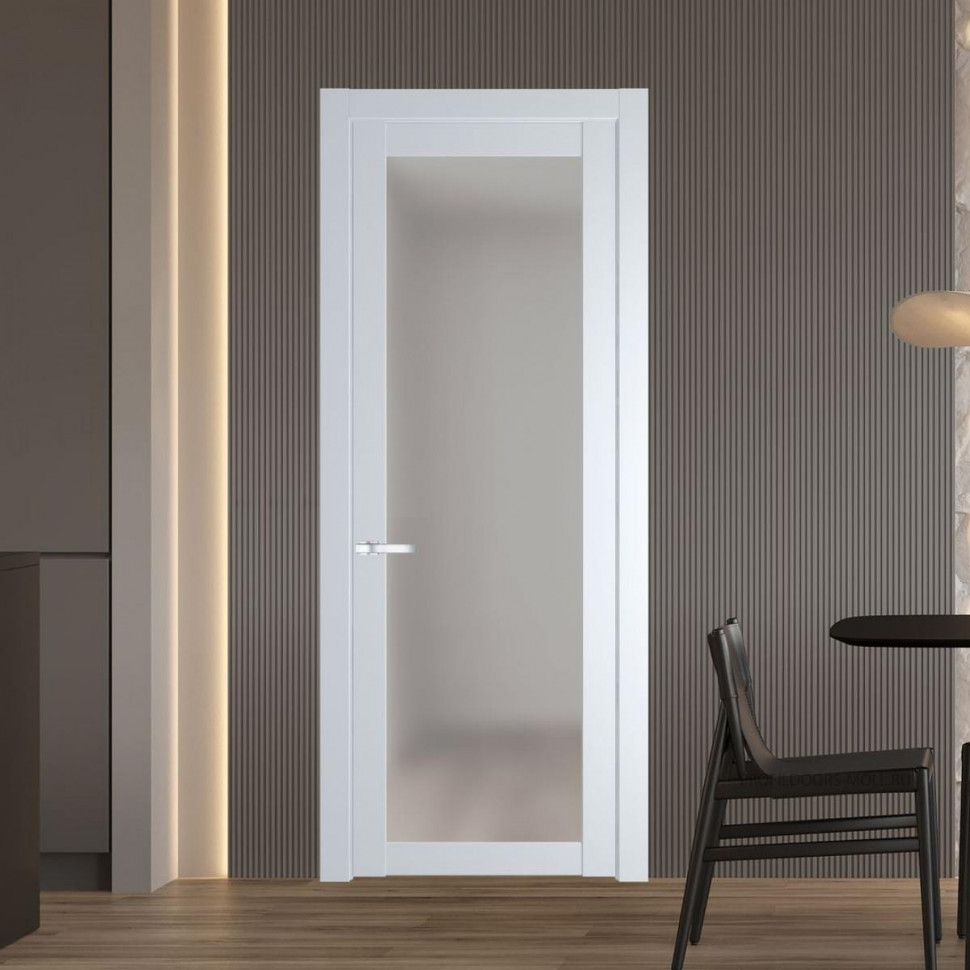 Межкомнатная дверь ProfilDoors 1.1.2 PD цвет Вайт вставка Матовое