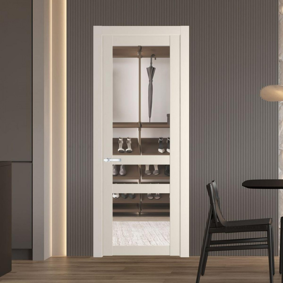 Межкомнатная дверь ProfilDoors 1.5.2 PD цвет Кремовая Магнолия вставка Прозрачное