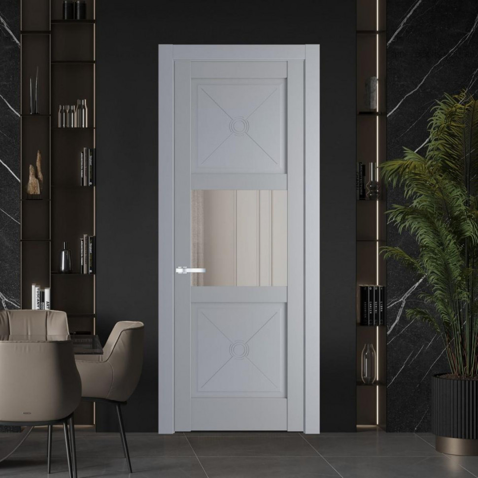 Межкомнатная дверь ProfilDoors 1.4.2PM Смоки Прозрачное