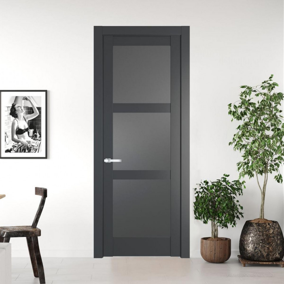 Межкомнатная дверь ProfilDoors 4.6.2 PD цвет Графит вставка Графит