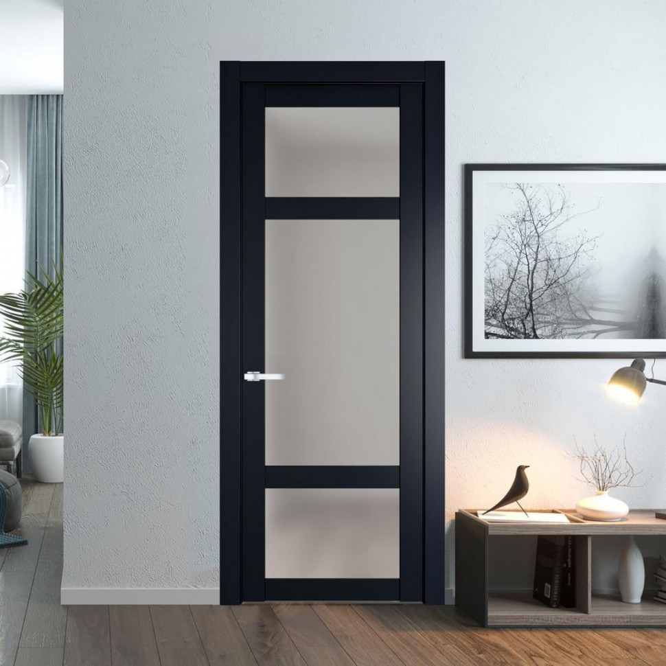 Межкомнатная дверь ProfilDoors 1.3.2 PD цвет Нэви Блу вставка Матовое